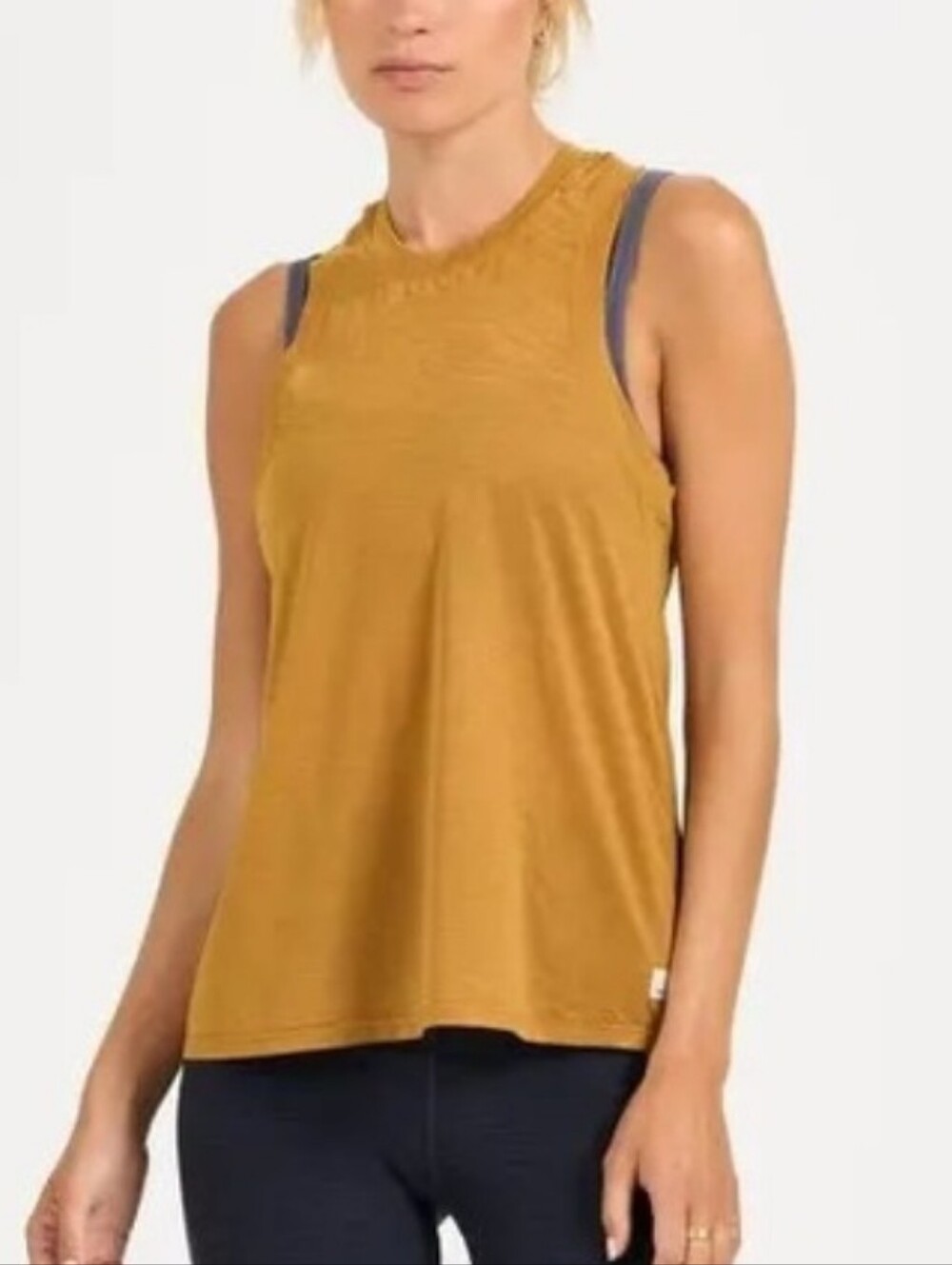 Vuori Mod Tank Mustard EUC